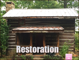 Historic Log Cabin Restoration  Fort Stewart, Georgia